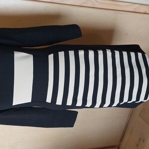 Black and Creme Striped Tribal Knit Dress